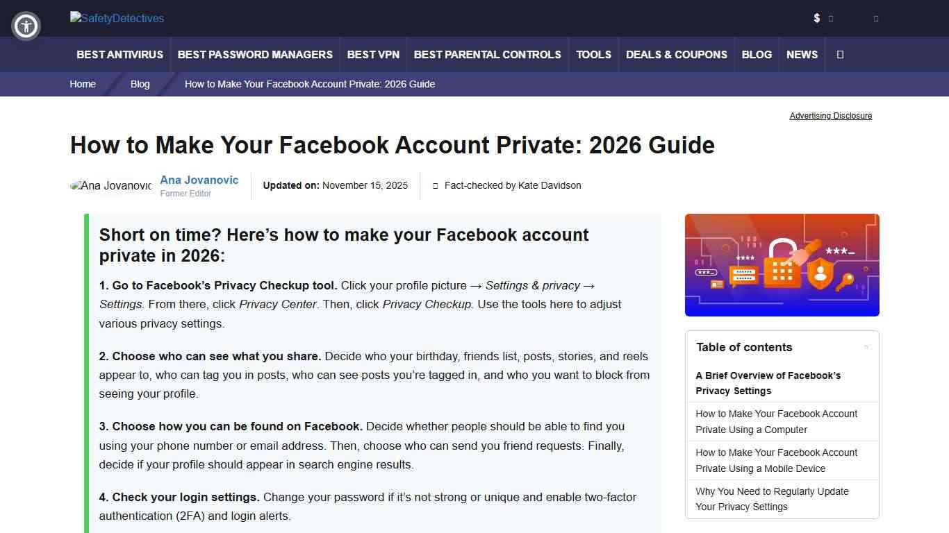 How to Make Your Facebook Account Private: 2026 Guide