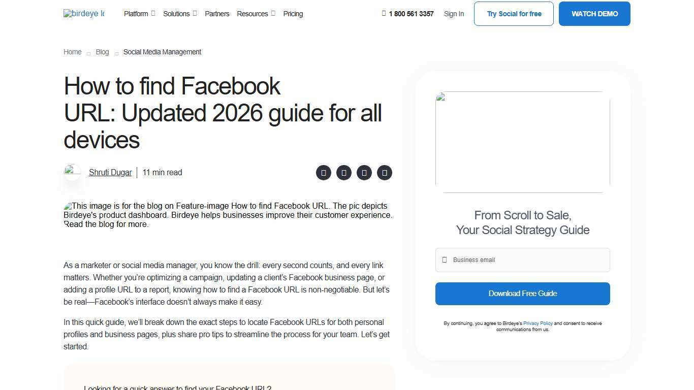 How to find Facebook URL: Updated 2026 guide | Birdeye